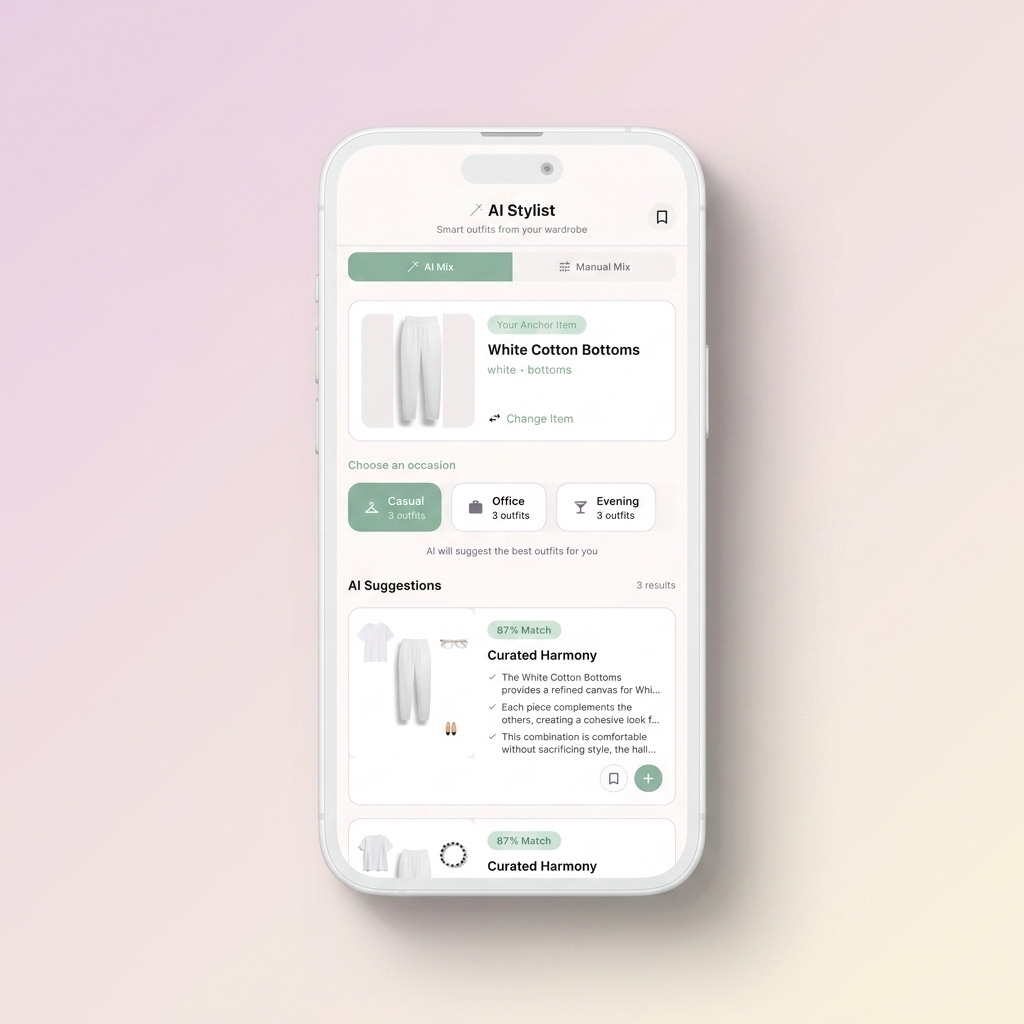 AI Mix and match outfit generator